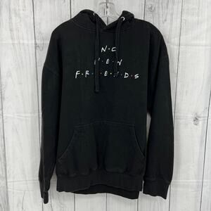 Franchise XL No New Friends Black Hoodie Women's Pullover
